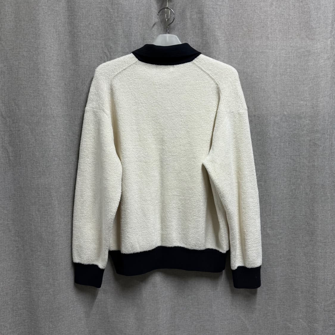 [105/루즈핏] 시스템옴므 부클 배색 카라 가디건 상품이미지4