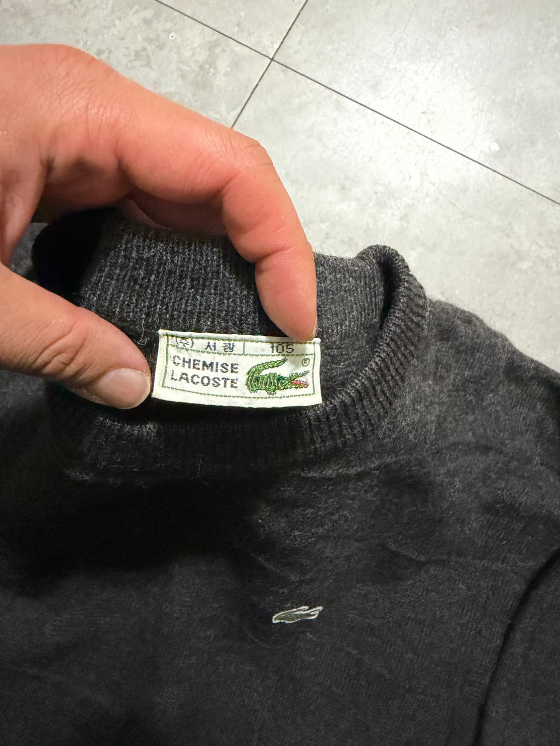 90s 라코스테 서광   빈티지 울 니트  105size  상품이미지3
