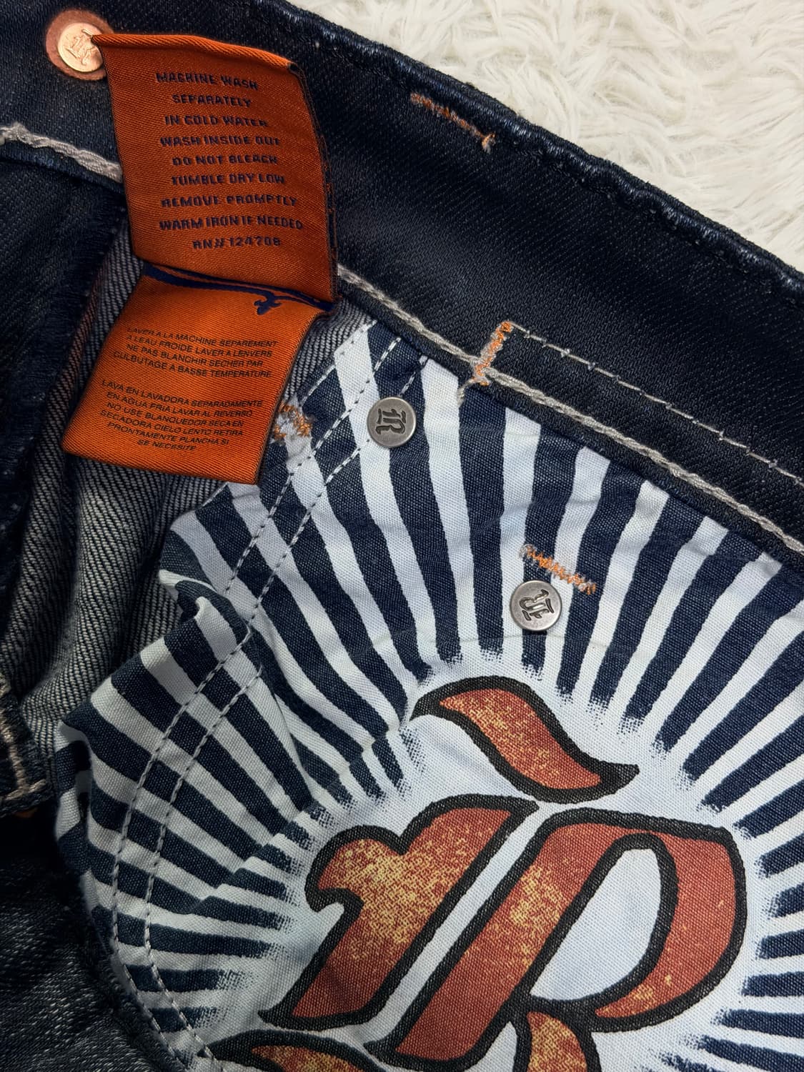 락리바이벌 빈티지 데님 청바지 33 상품이미지9