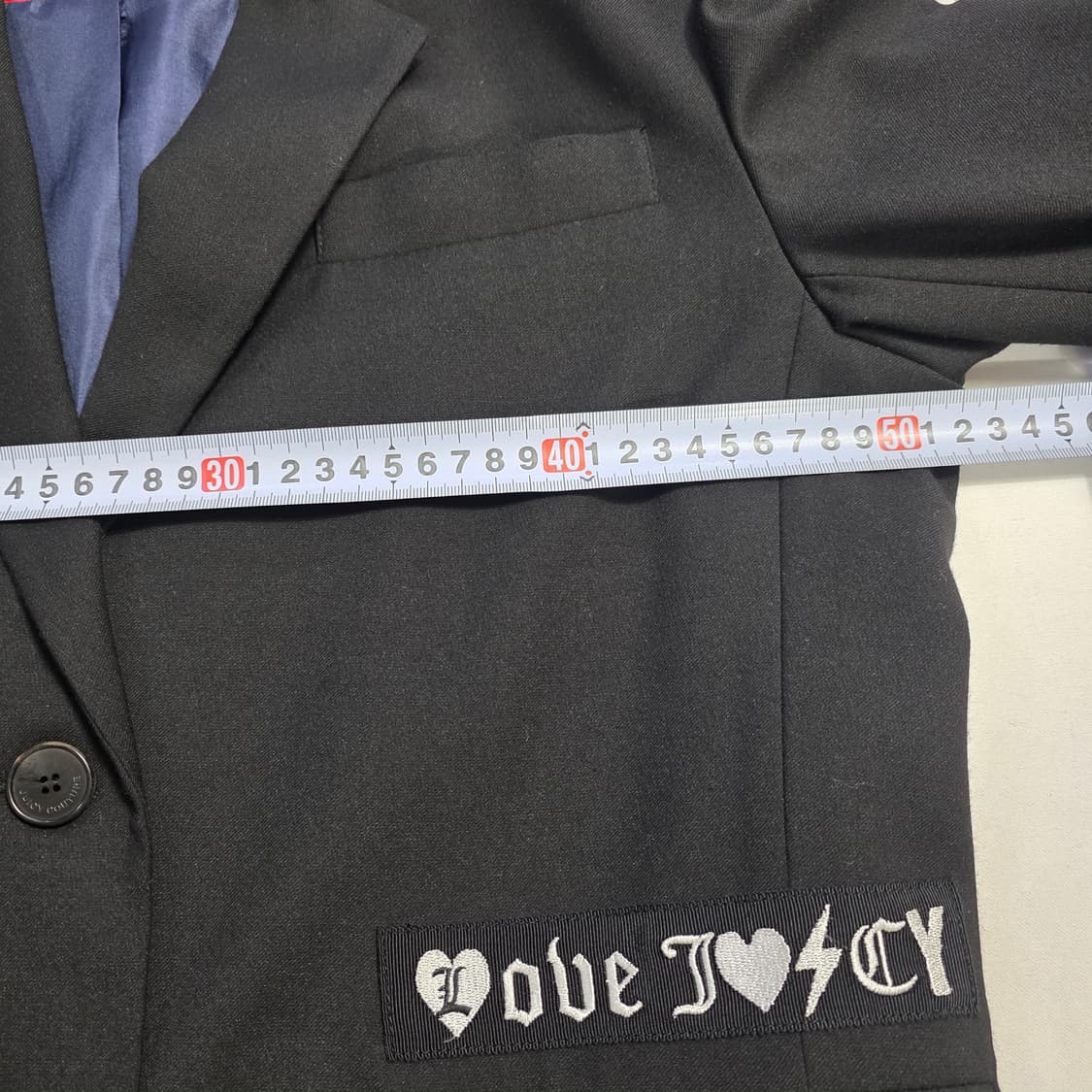 1676 쥬시꾸뛰르 백영문 펄 춘추 자켓 블랙 55 상품이미지4