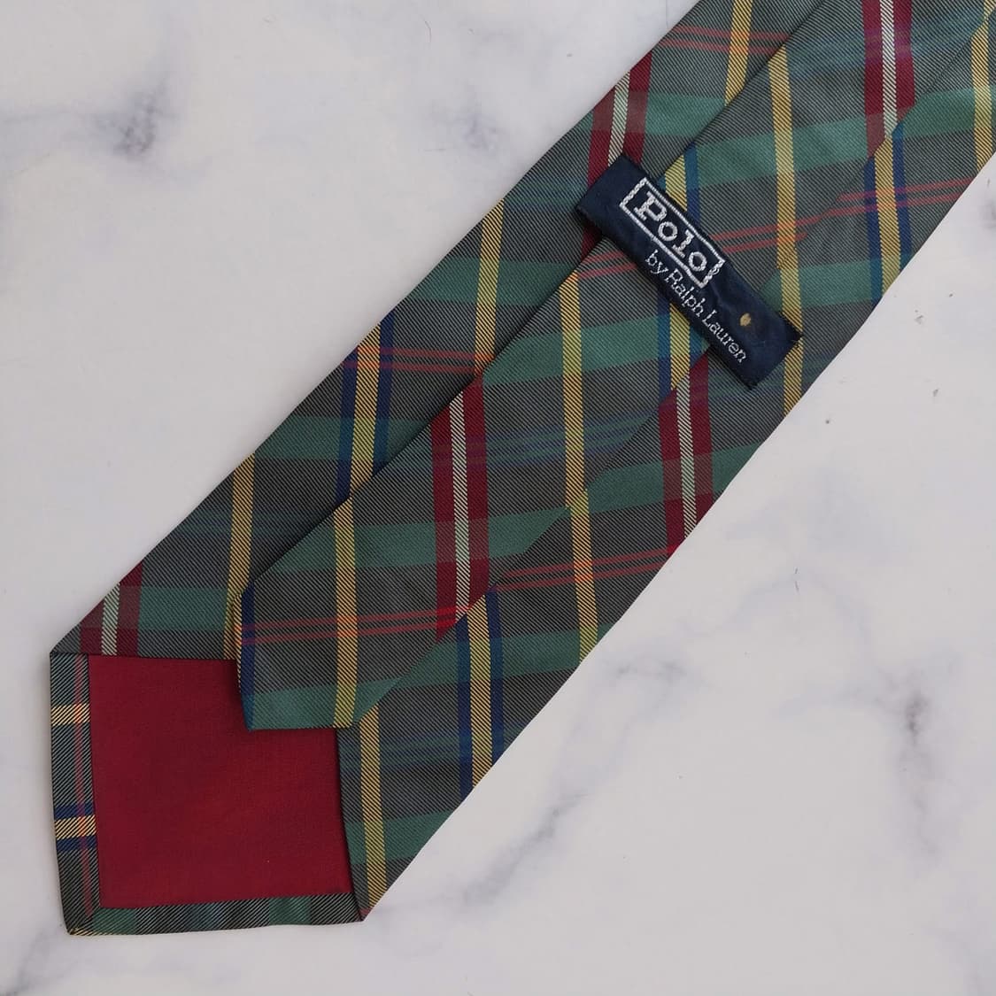 폴로 랄프로렌 넥타이 그린 9.2cm A+등급 K2604 상품이미지8