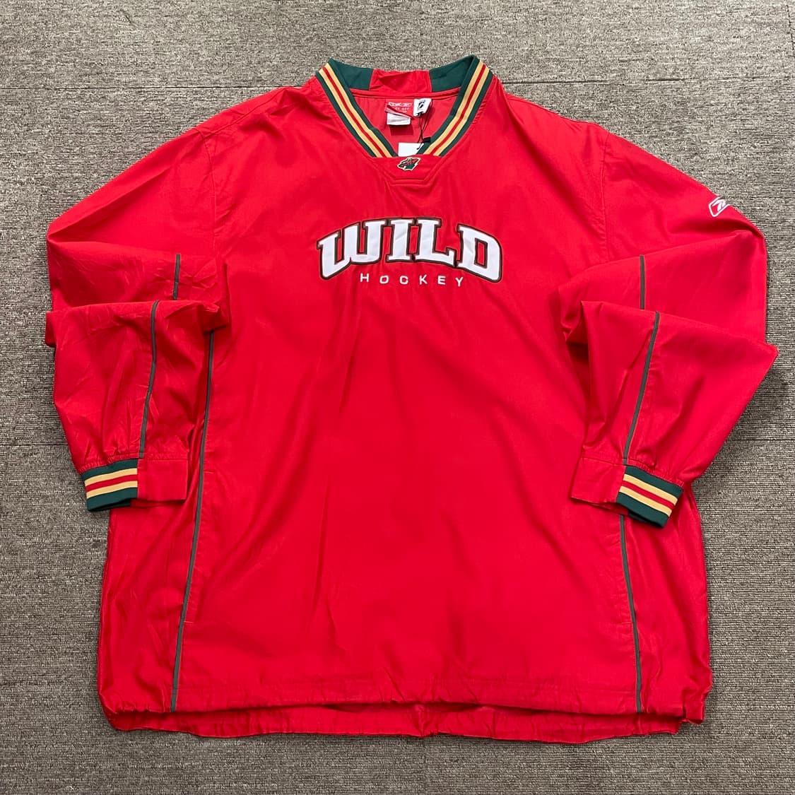 (XL) Reebok 리복 미네소타 와일드 풀오버 바람막이 재킷 상품이미지1