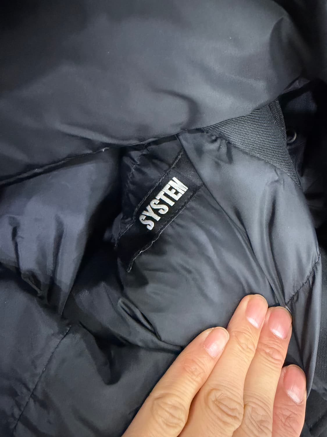 정품) 시스템옴므 한섬 후드퍼 패딩 95 상품이미지7