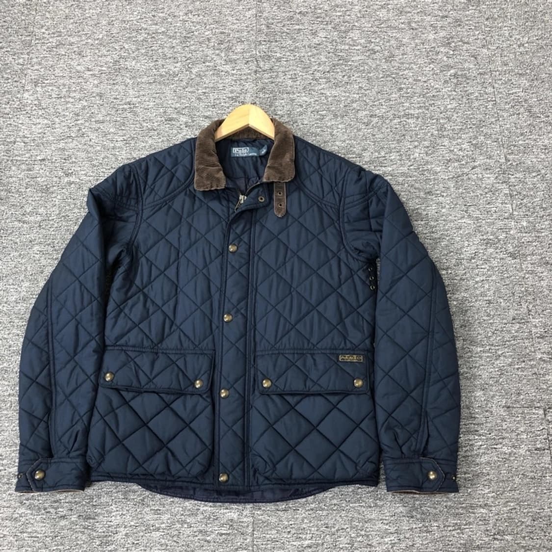 폴로 정품 코듀로이 퀼팅자켓 네이비 상품이미지2
