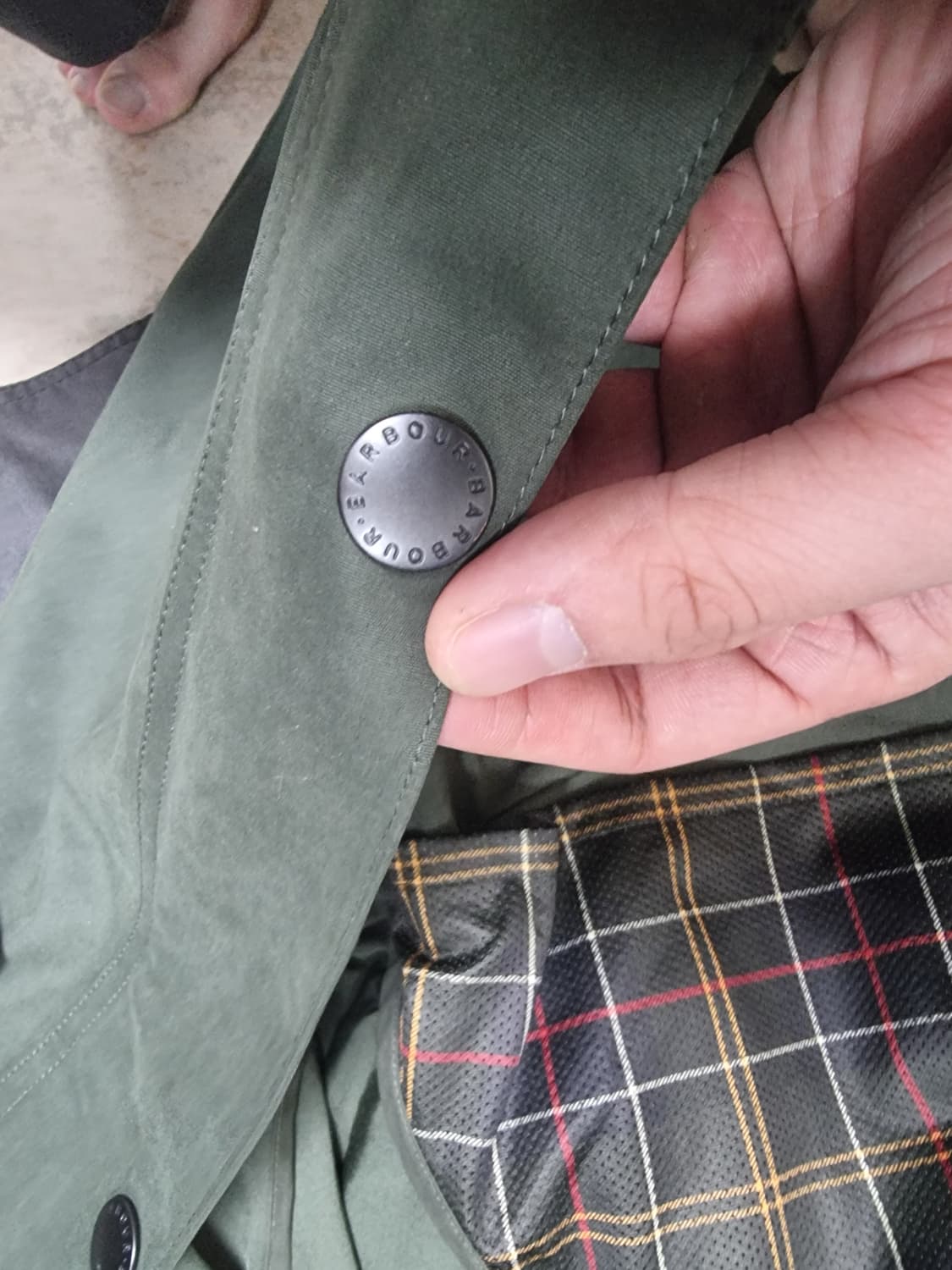 바버 스페이 논왁스 카키 L 상품이미지7