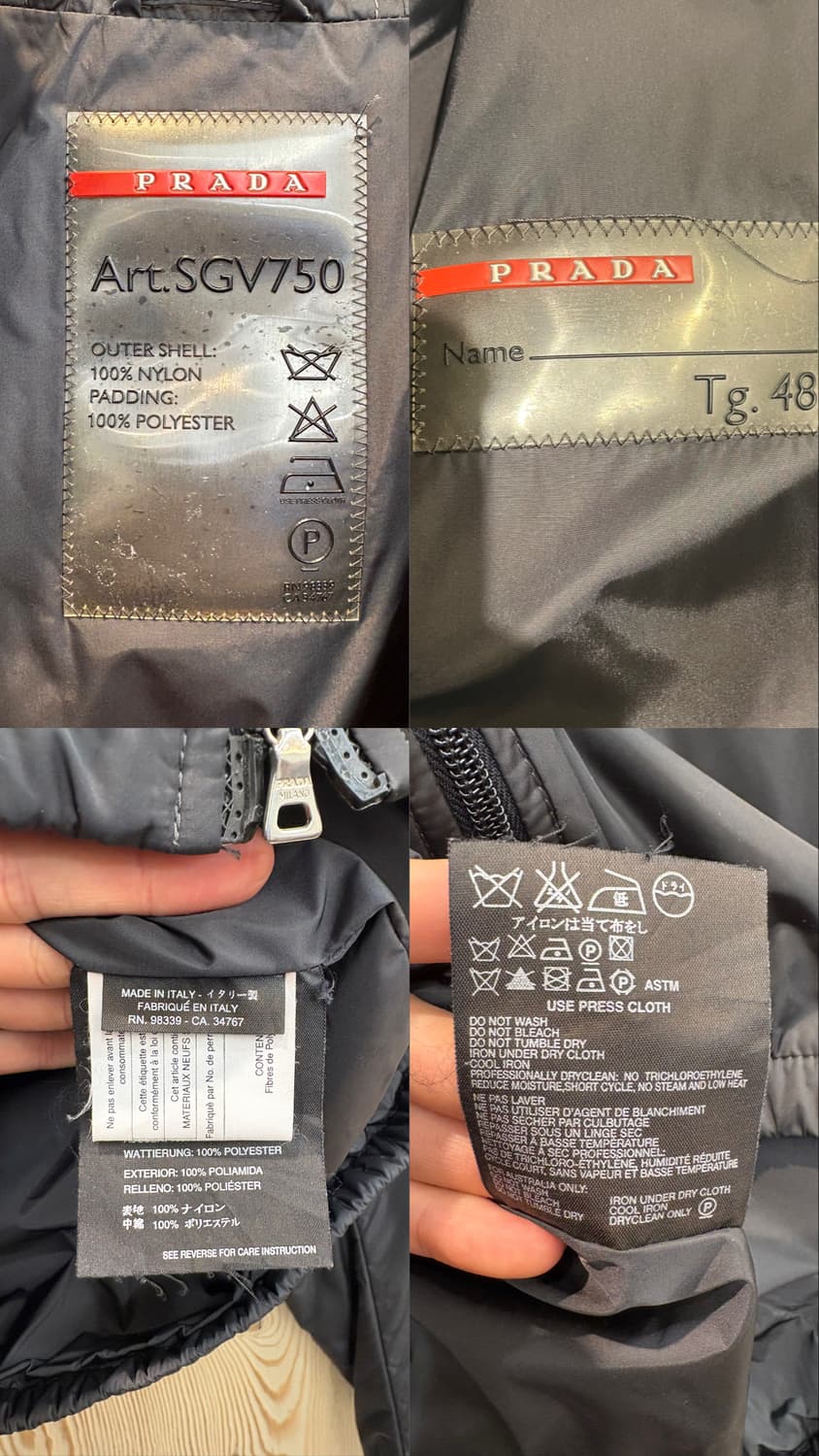 00s 프라다 나일론 후드자켓 상품이미지10