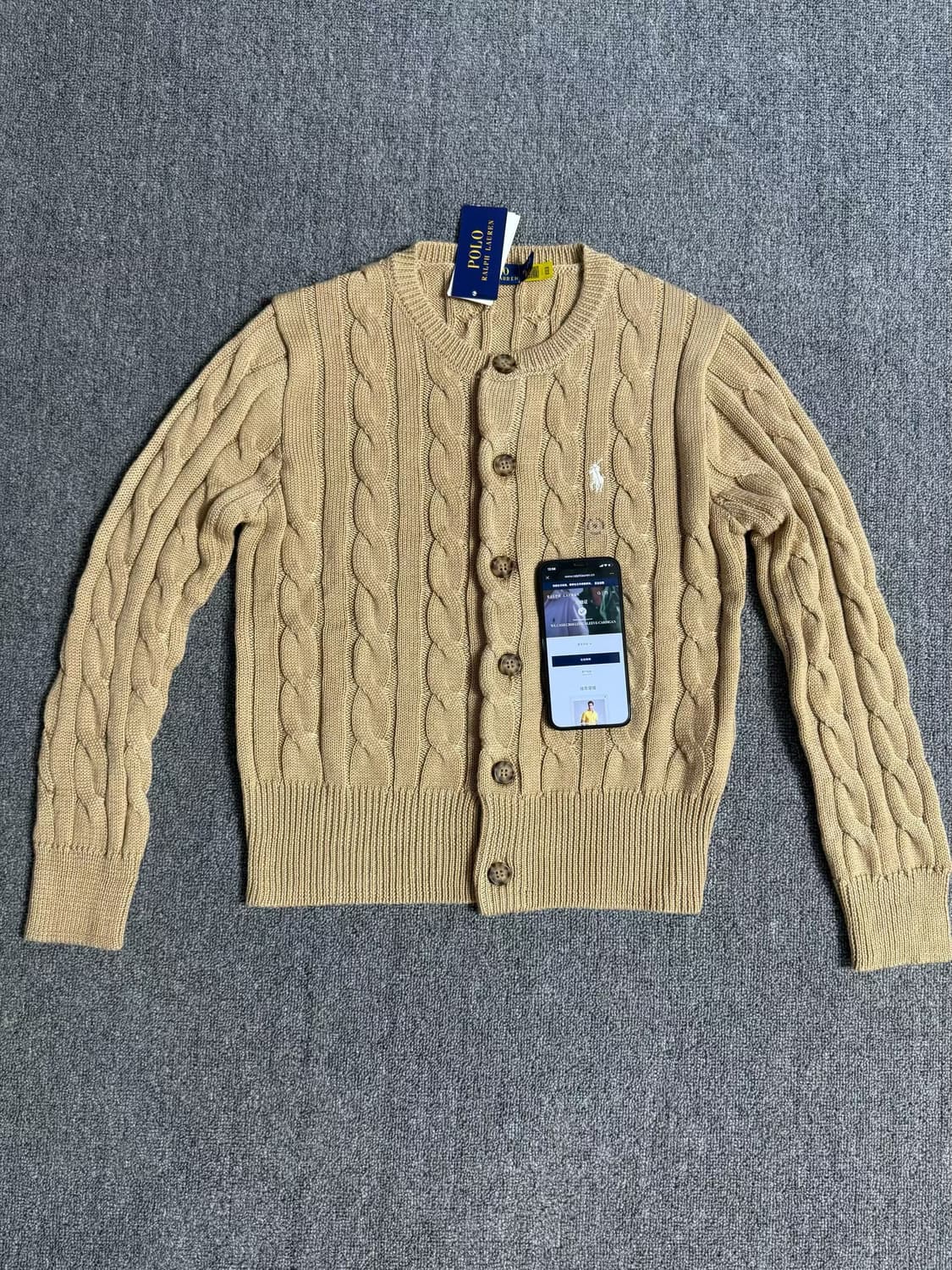 (새상품)폴로 여성 꽈배기 가디건 8종컬러 상품이미지2