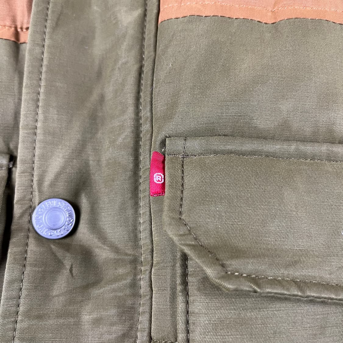 리바이스(R)택 배색 패딩자켓 (실측확인) 상품이미지5