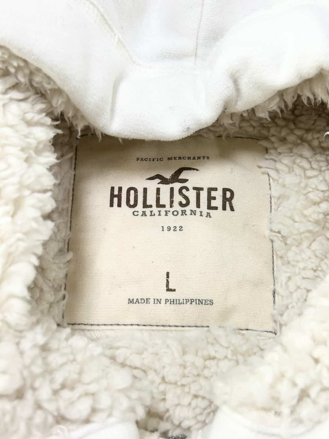 홀리스터 화이트 양털 후드집업 상품이미지7