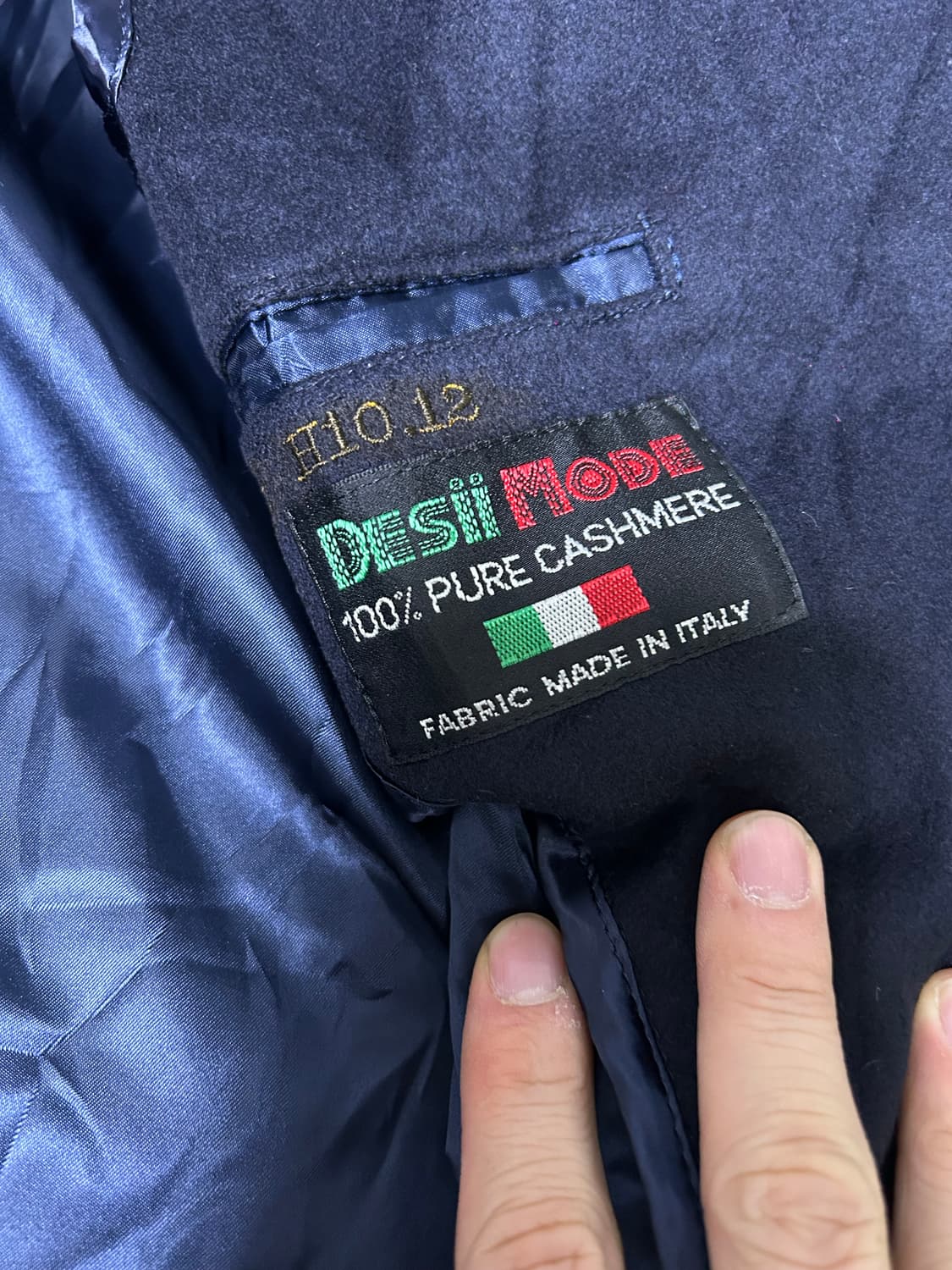 이태리원단 일제 캐시미어 코트 사이즈 110 상품이미지2