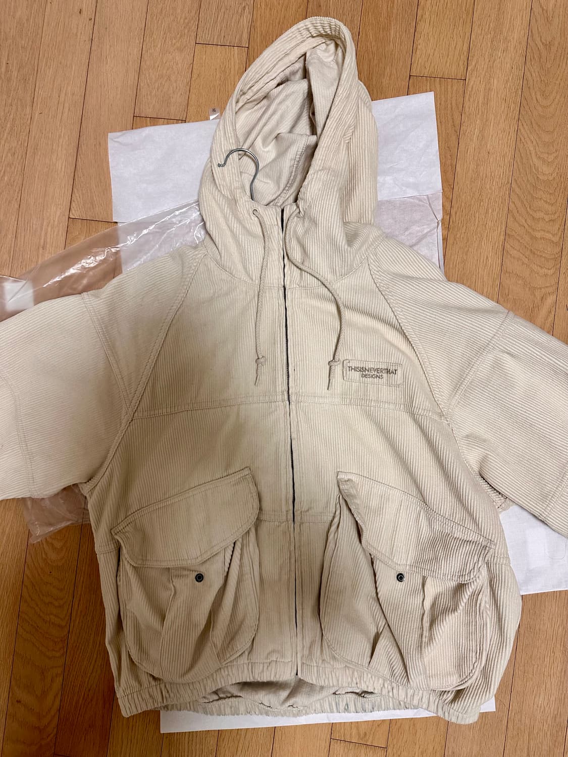 24FW Corduroy Field Jacket Stone S 상품이미지3