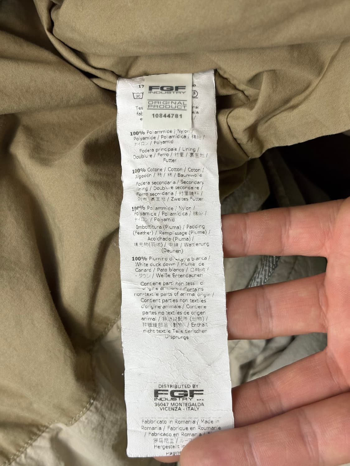 Ten C 텐씨 베이지 아틱 다운 파카 ​ 상품이미지7