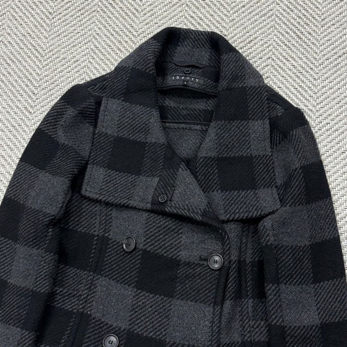 띠어리 체크 울캐시미어 자켓 v2220 상품이미지3