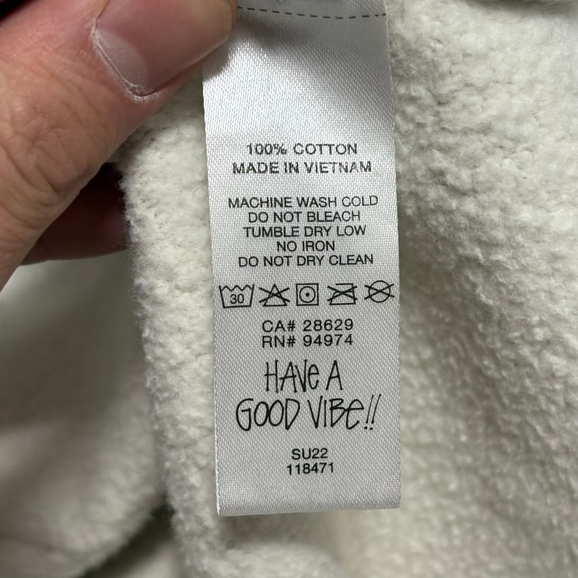 L 스투시 헤비코튼 그레이 후드집업 상품이미지5