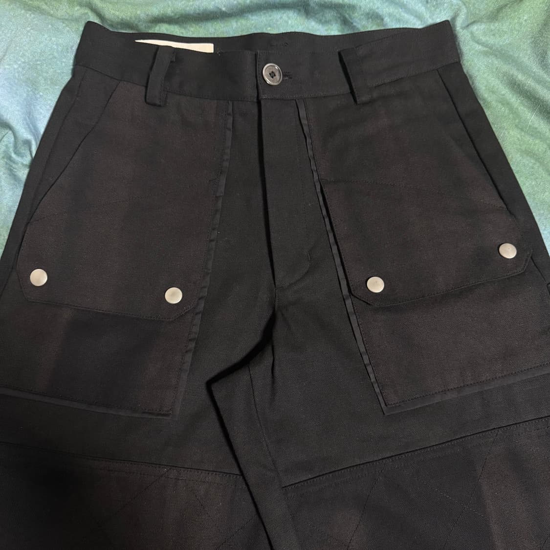 [S]JiyongKim 지용킴 23AW 선 블리치 더블 니 팬츠 상품이미지8