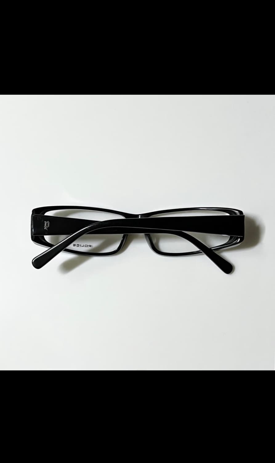 빈티지 POLICE 블랙 뿔테 안경 상품이미지8