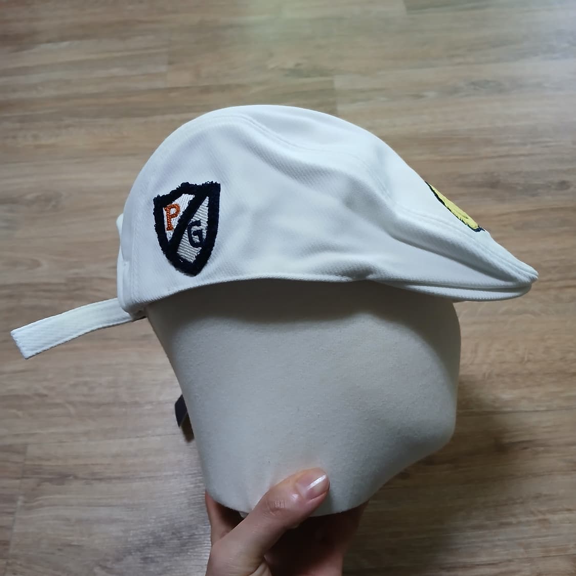 택붙은 미사용 파리게이트 헌팅캡 PG PEARLY GATEES 골프 모자 상품이미지2