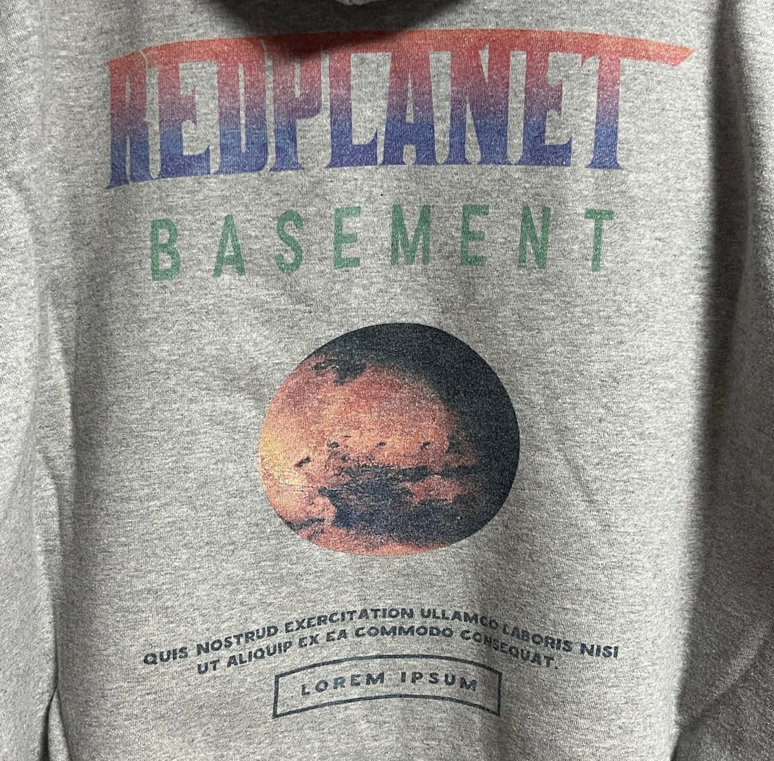 ONA 베이스먼트 회색 오버핏 후드티 L 상품이미지6