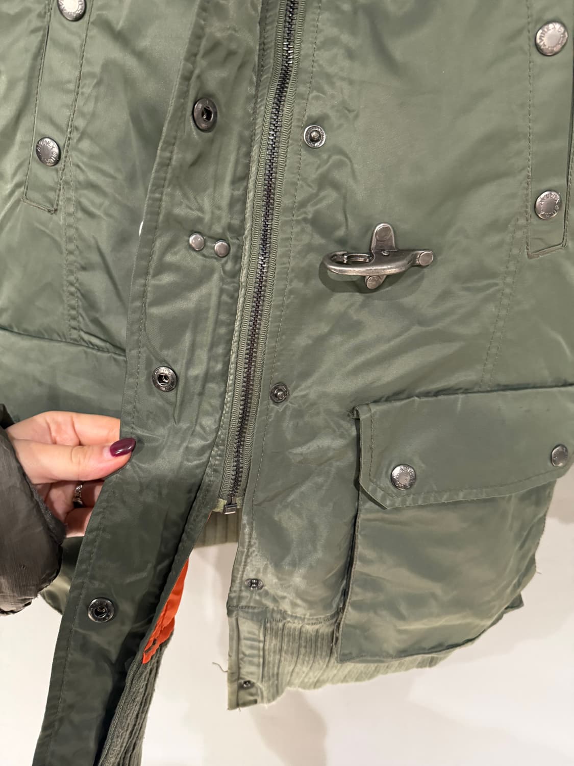 Avirex buckle detail fur trimming jumper 상품이미지8