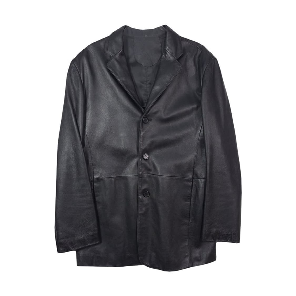 미니멀 무드 양가죽 3버튼 블레이저 자켓 상품이미지1