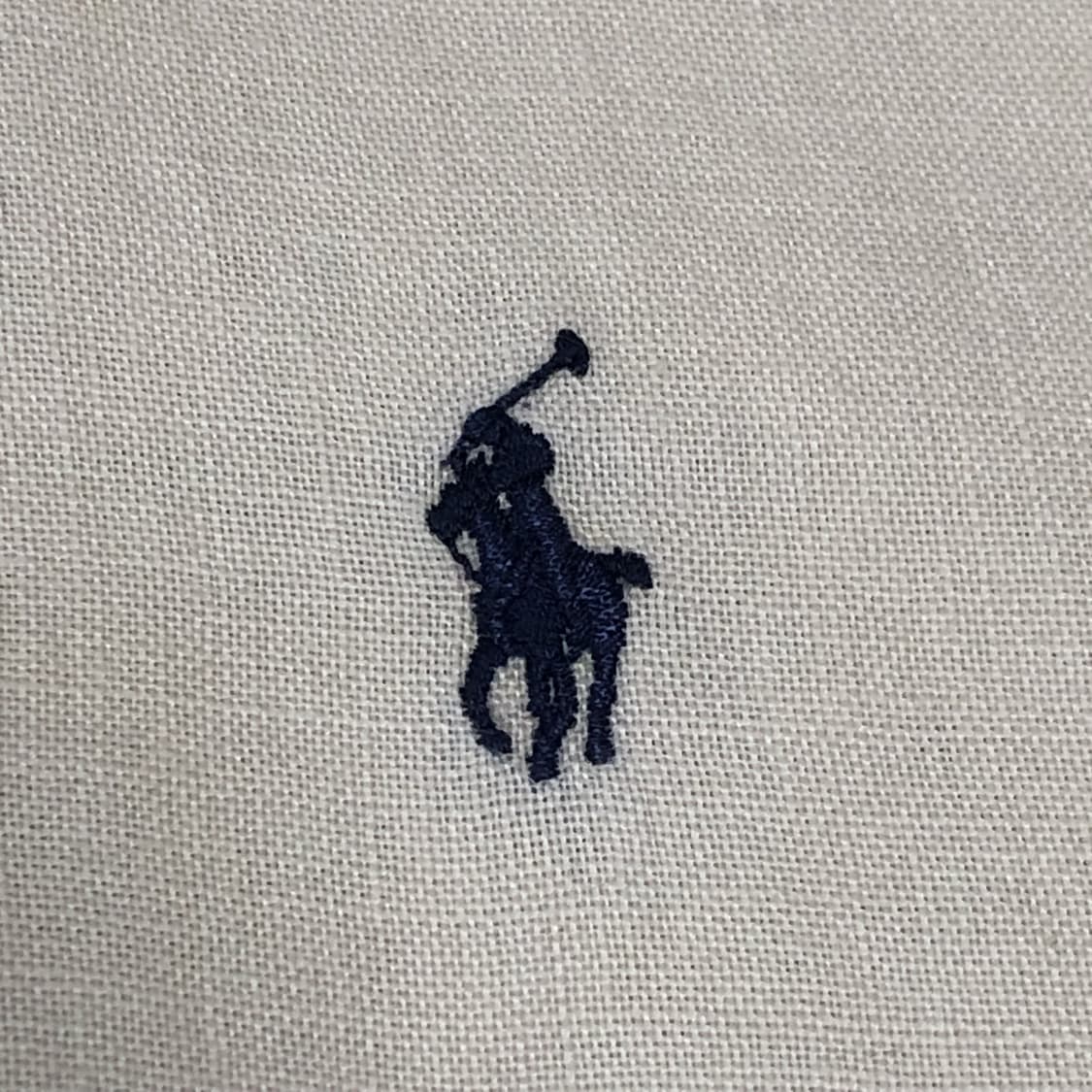 (M) 폴로 랄프로렌 POLO 클래식핏 린넨 반팔 셔츠 베이지 아이보리 상품이미지8