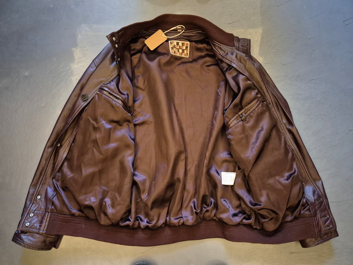 90s MALZIA 양가죽 봄버 상품이미지5