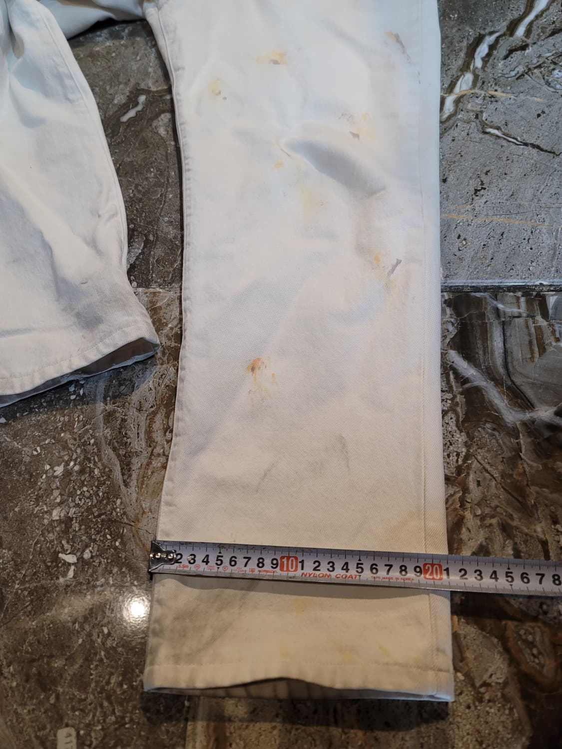 더블알엘 더티 워싱 화이트 데님 팬츠 상품이미지8