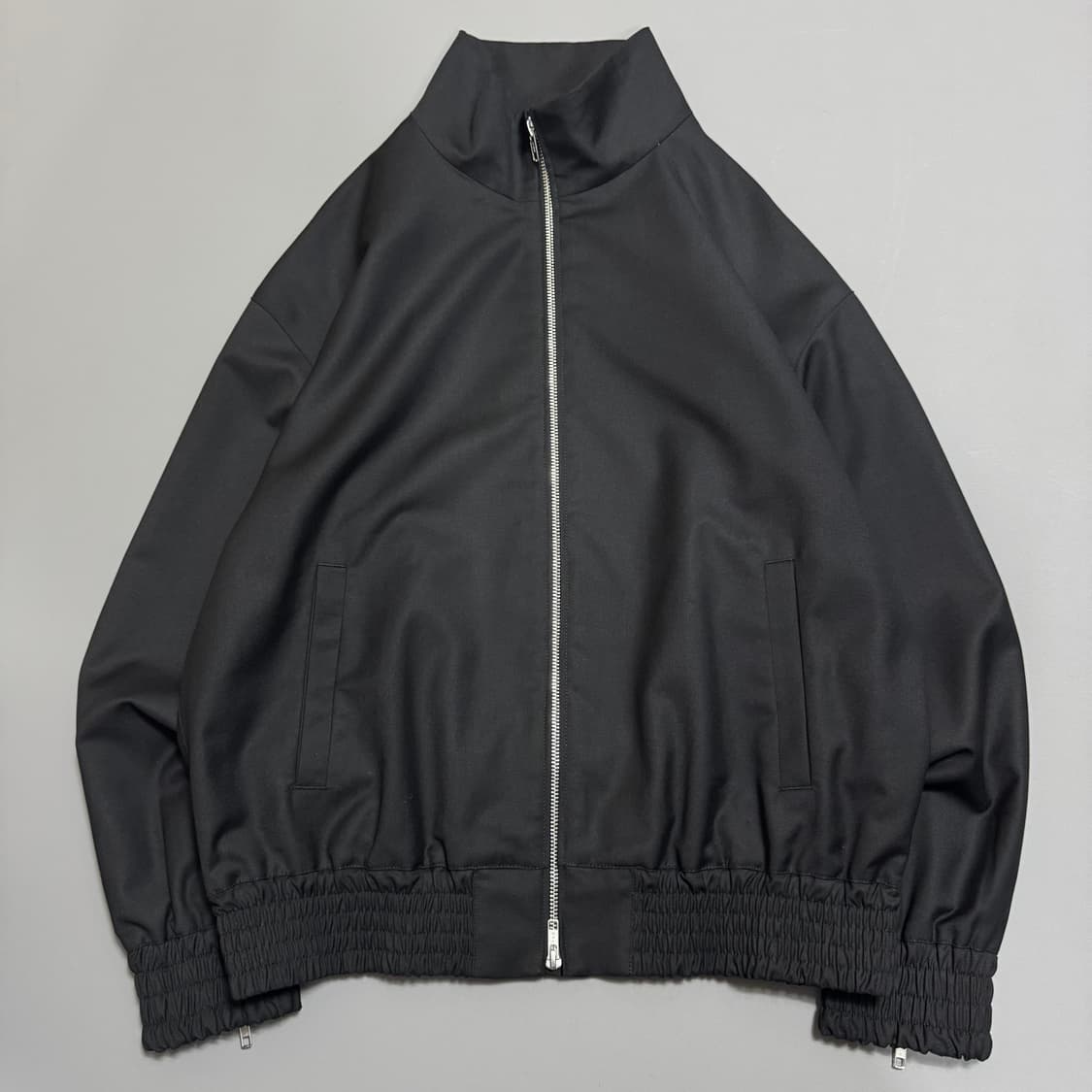 AZUL by moussy 블랙컬러 더블 집업 하이넥 블루종 자켓 상품이미지7