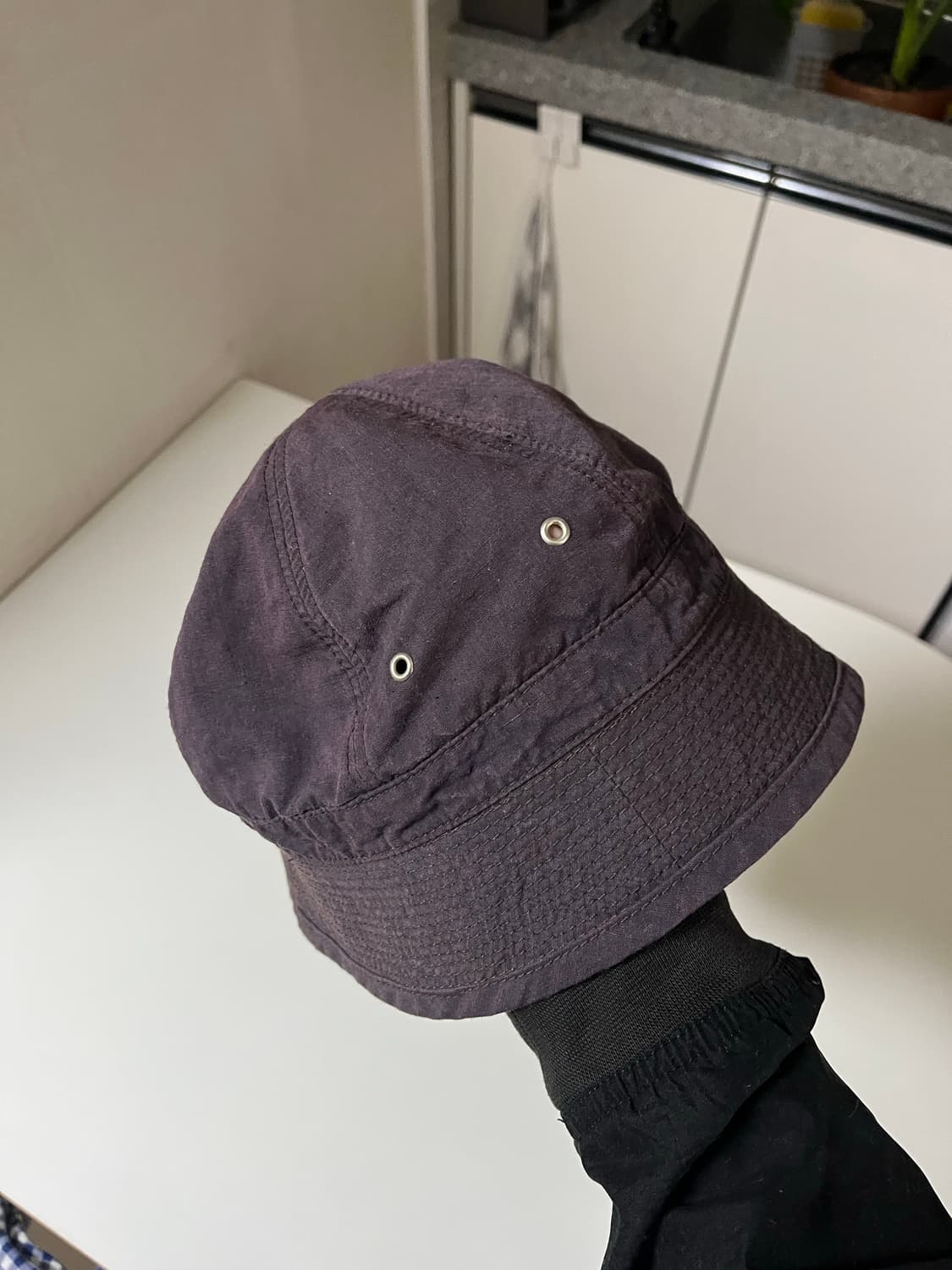 [L]엔즈엔드민즈 아미 버킷햇 (army hat_aubergine컬러) 상품이미지3