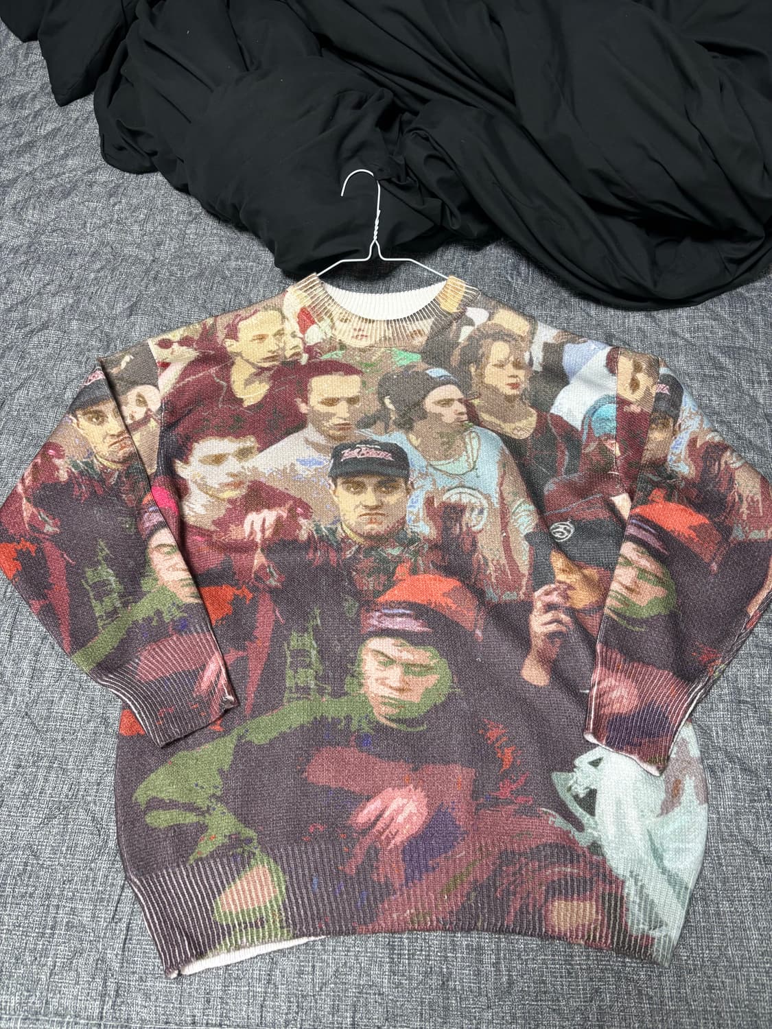 빈티지 프린팅 니트 스웨터 상품이미지1