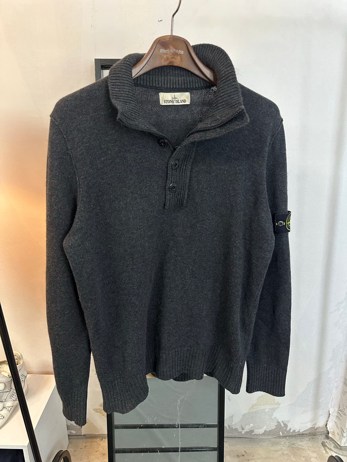 스톤아일랜드 니트 반집업 Xl(100-105) 정품 상품이미지1