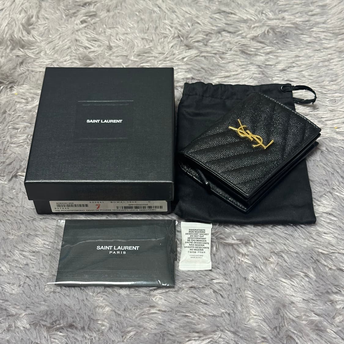 [풀구성] 입생로랑 마틀라세 중지갑 블랙 상품이미지9