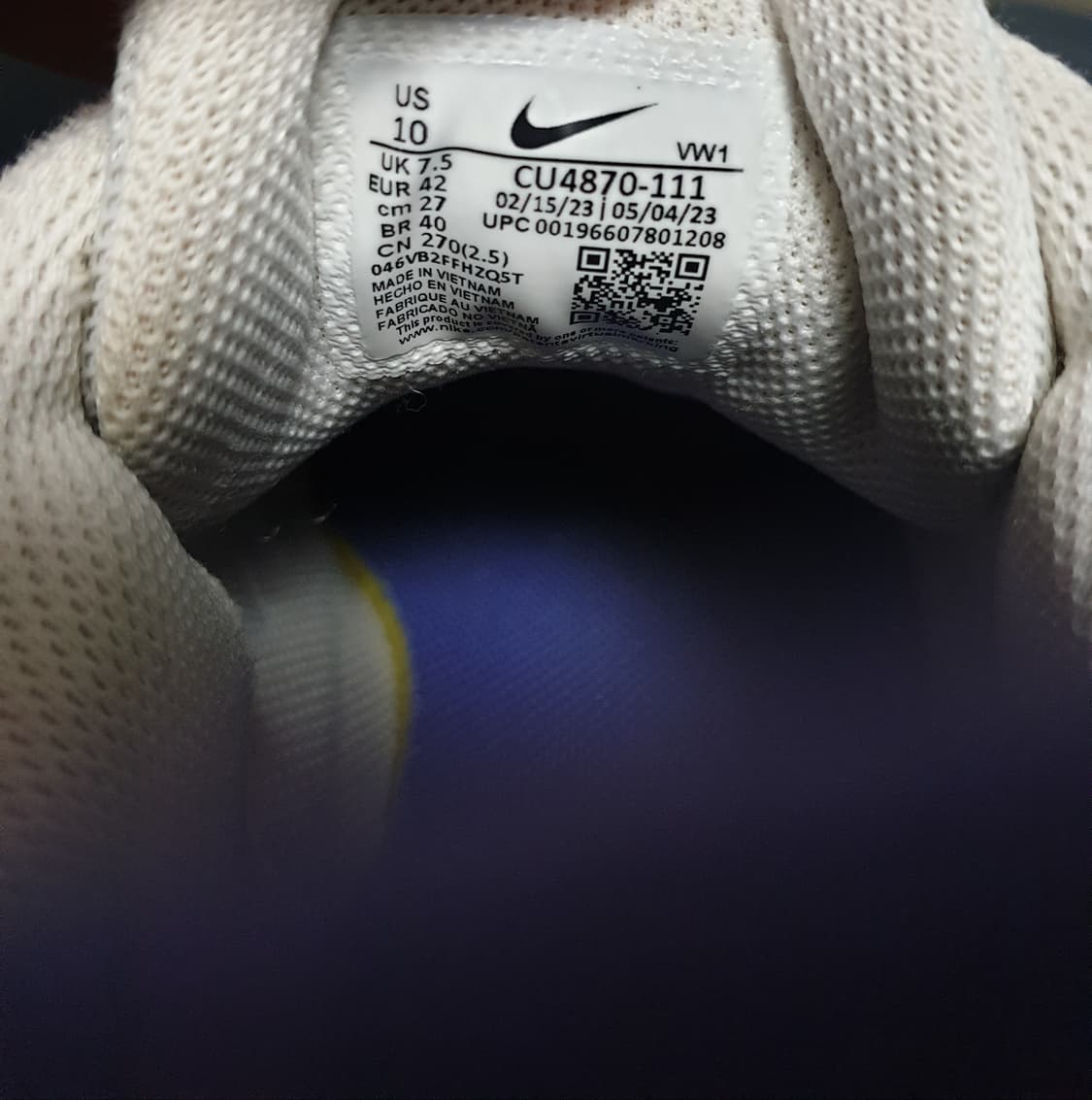 나이키 에어맥스 AP 세일&포톤 더스트 (270) CU4870-111 상품이미지6