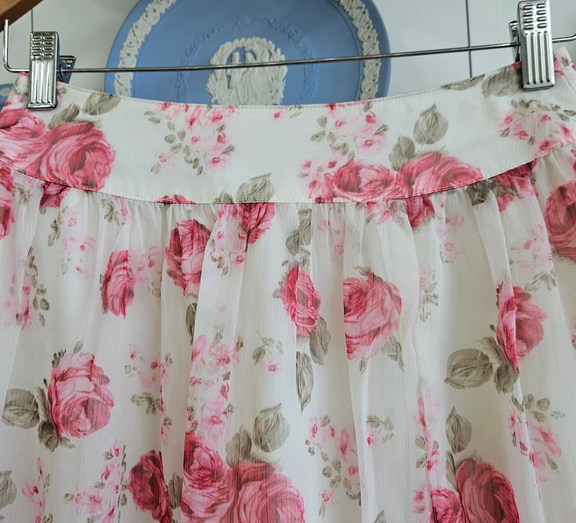LEST ROSE(레스트로즈) 로즈 쉬폰 캉캉 스커트 상품이미지4