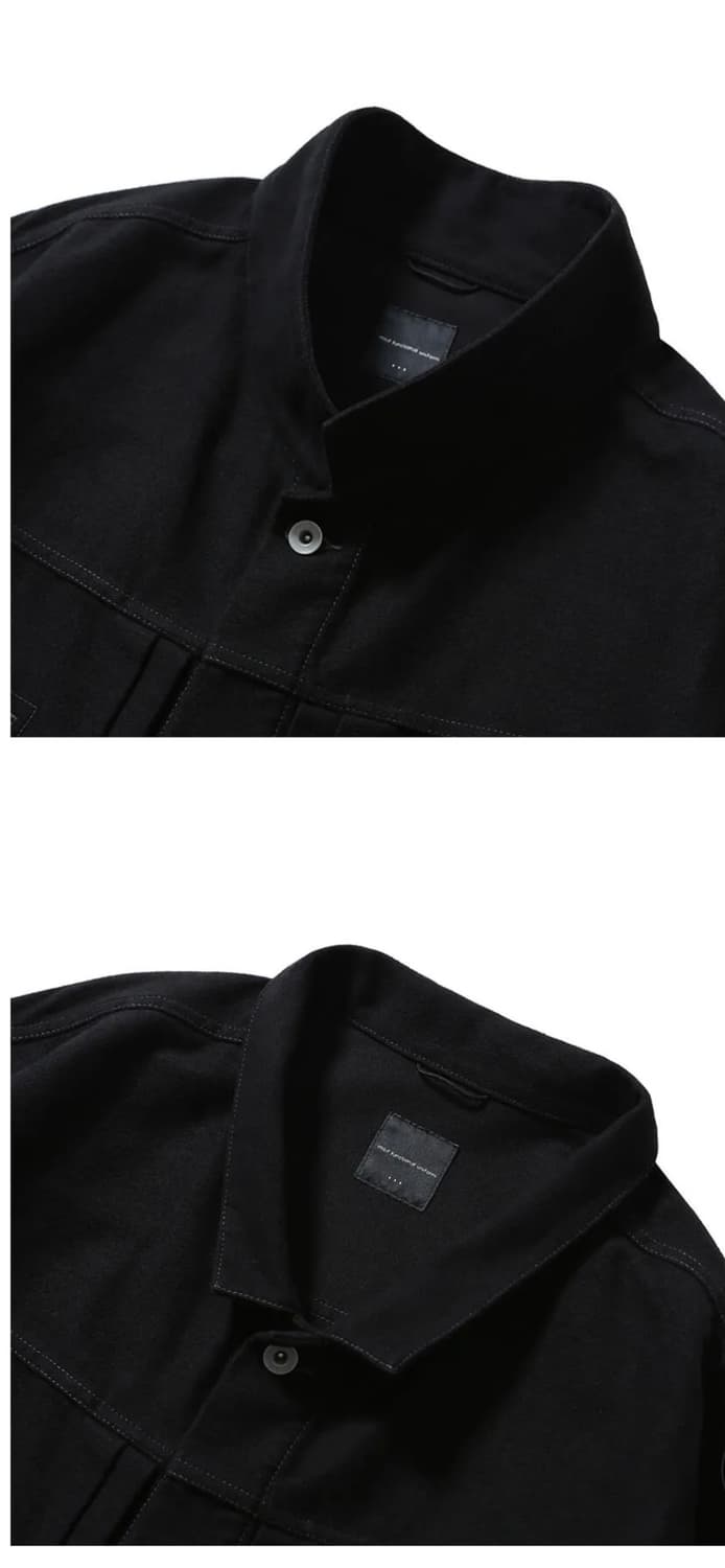 모이프 트러커 자켓-블랙 상품이미지2