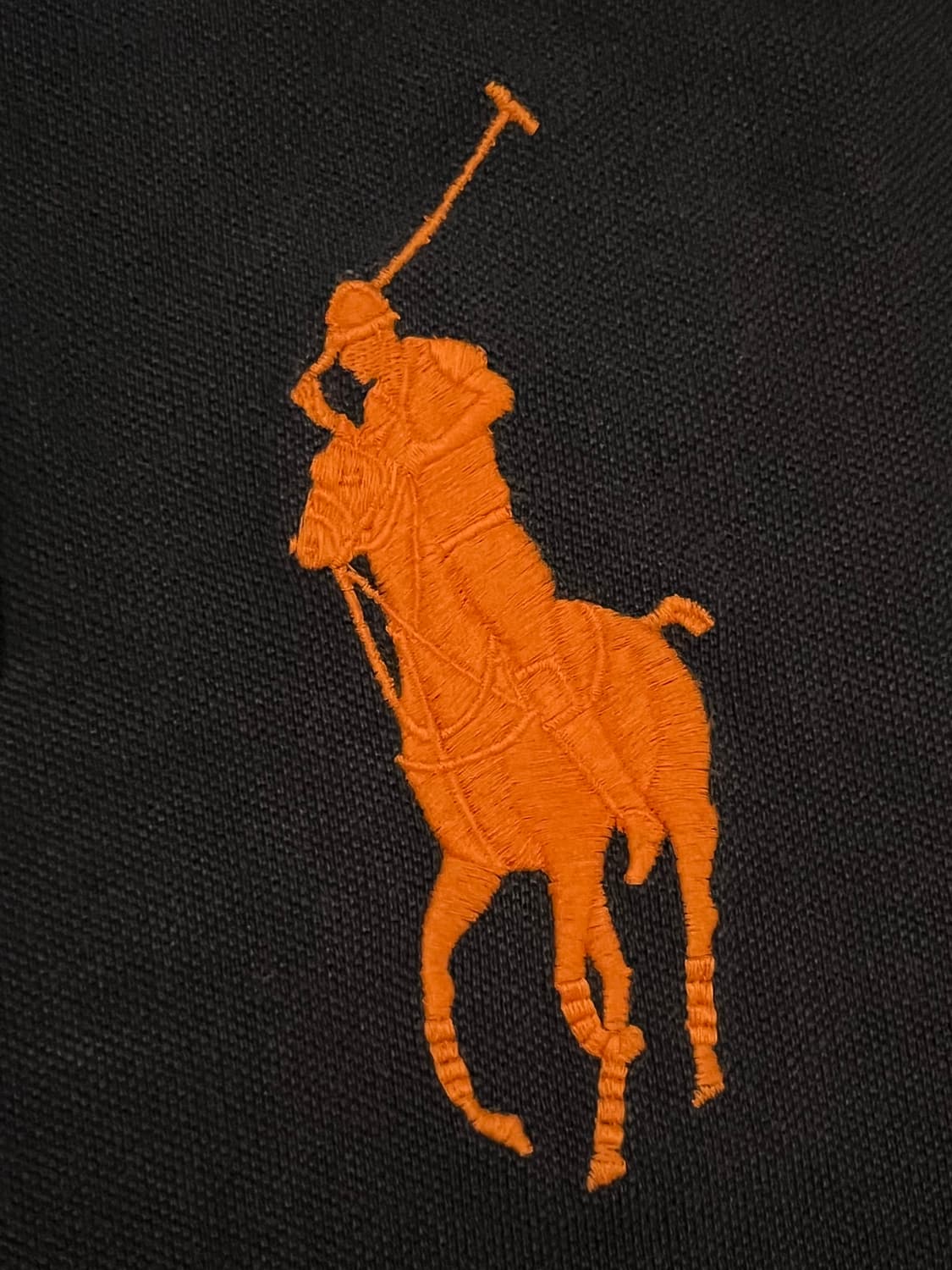 폴로 네이비 커스텀핏 빅포니백넘버 반팔 카라 티 M 상품이미지3