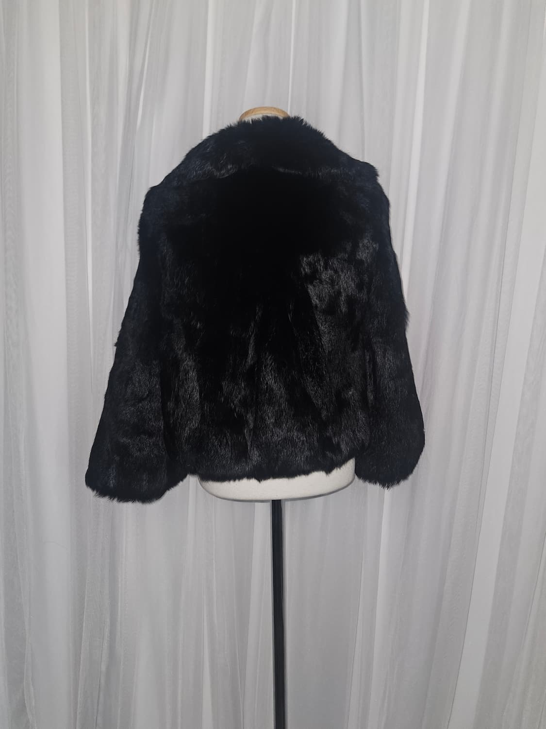 uptown girl 래빗퍼 블랙 히메 공겜 퍼자켓 상품이미지4