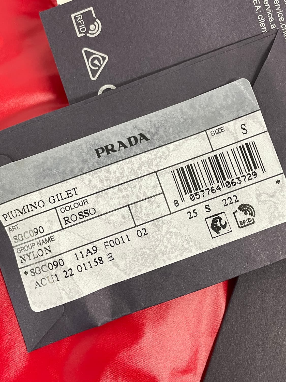 새상품 프라다 리나일론 패딩 조끼 다운 베스트 상품이미지7