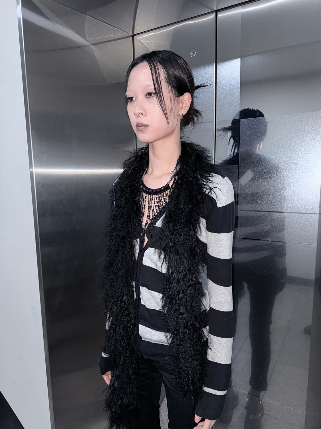 stripe long cardigan 상품이미지1