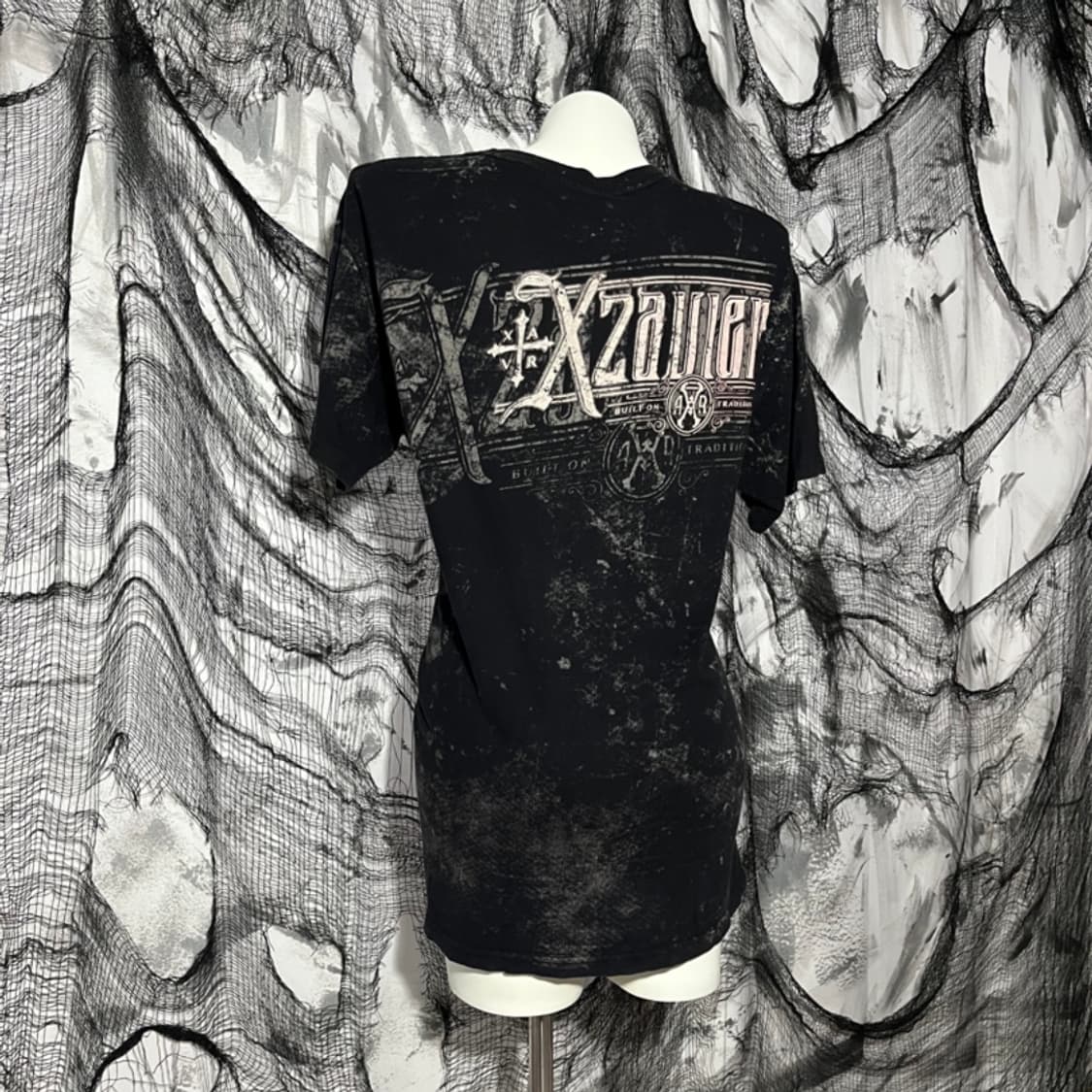 XZAVIER Punk skull Tattoo t-shirt 상품이미지4