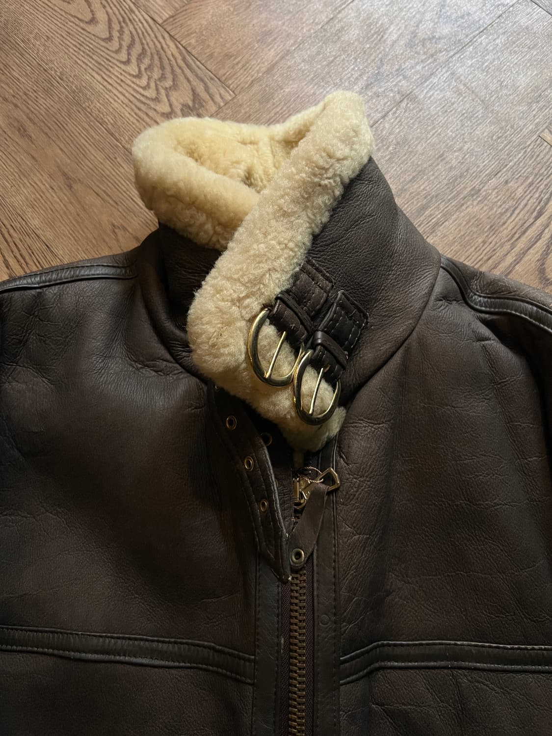 [L]USA 빈티지 TYPE B-3 리얼레더 무스탕 자켓 상품이미지3