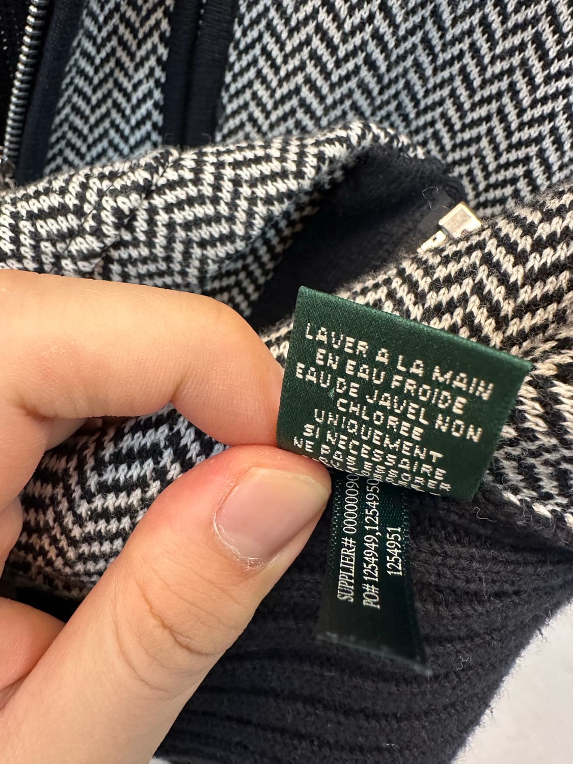 폴로랄프로렌 니트 집업 헤링본 상품이미지3