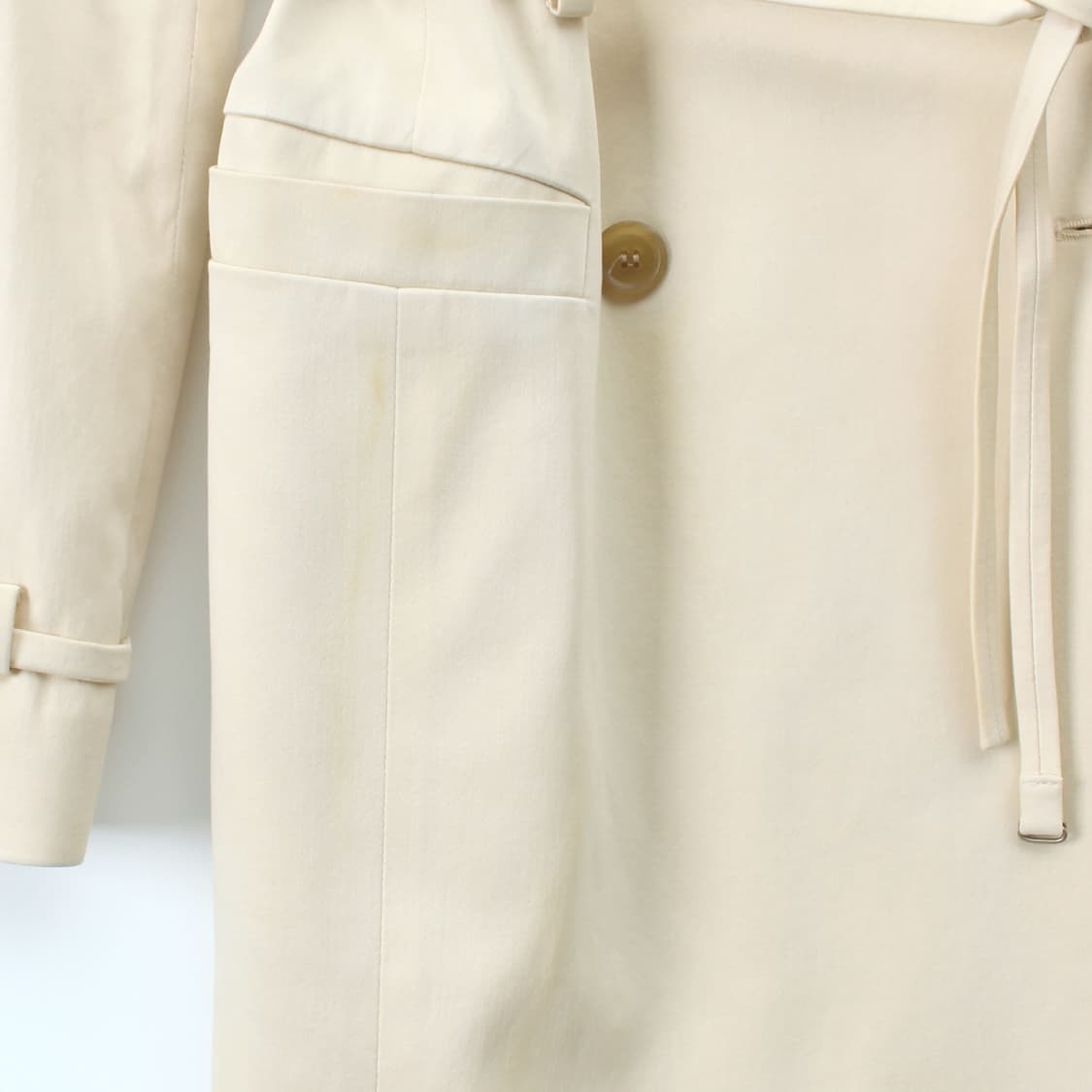 휴고보스 Boss 베이지 아이보리 스트랩 트렌치 코트 자켓 상품이미지4