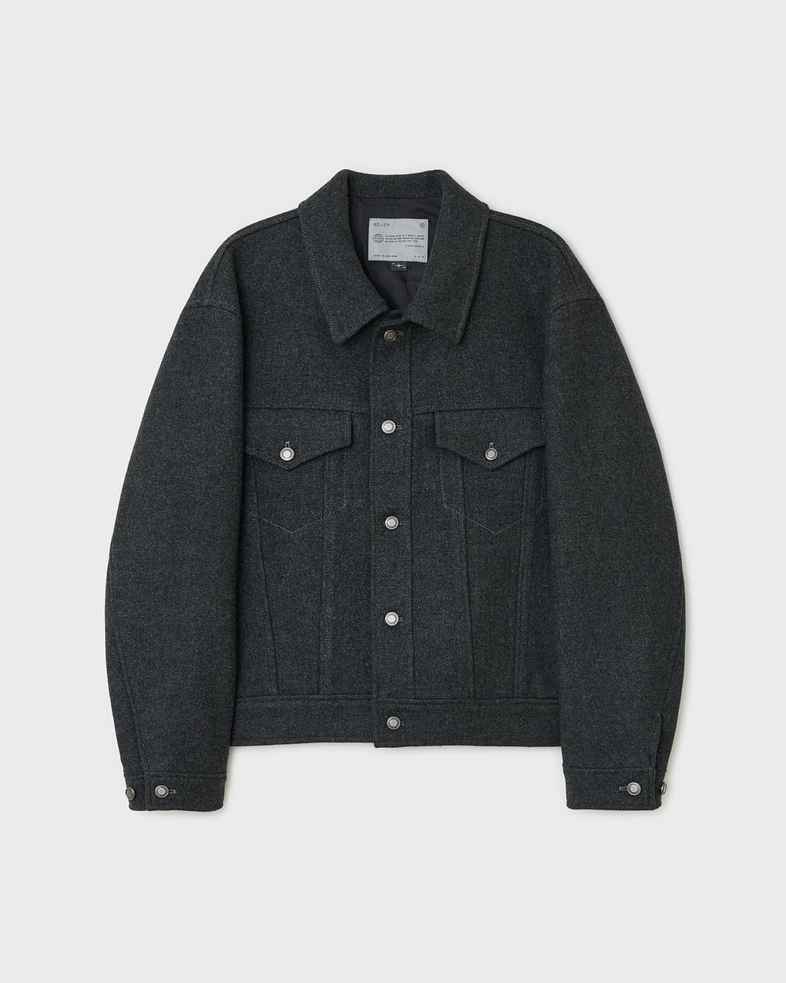 시티 울 트러커 자켓 - 멜란지 그레이 105 상품이미지1