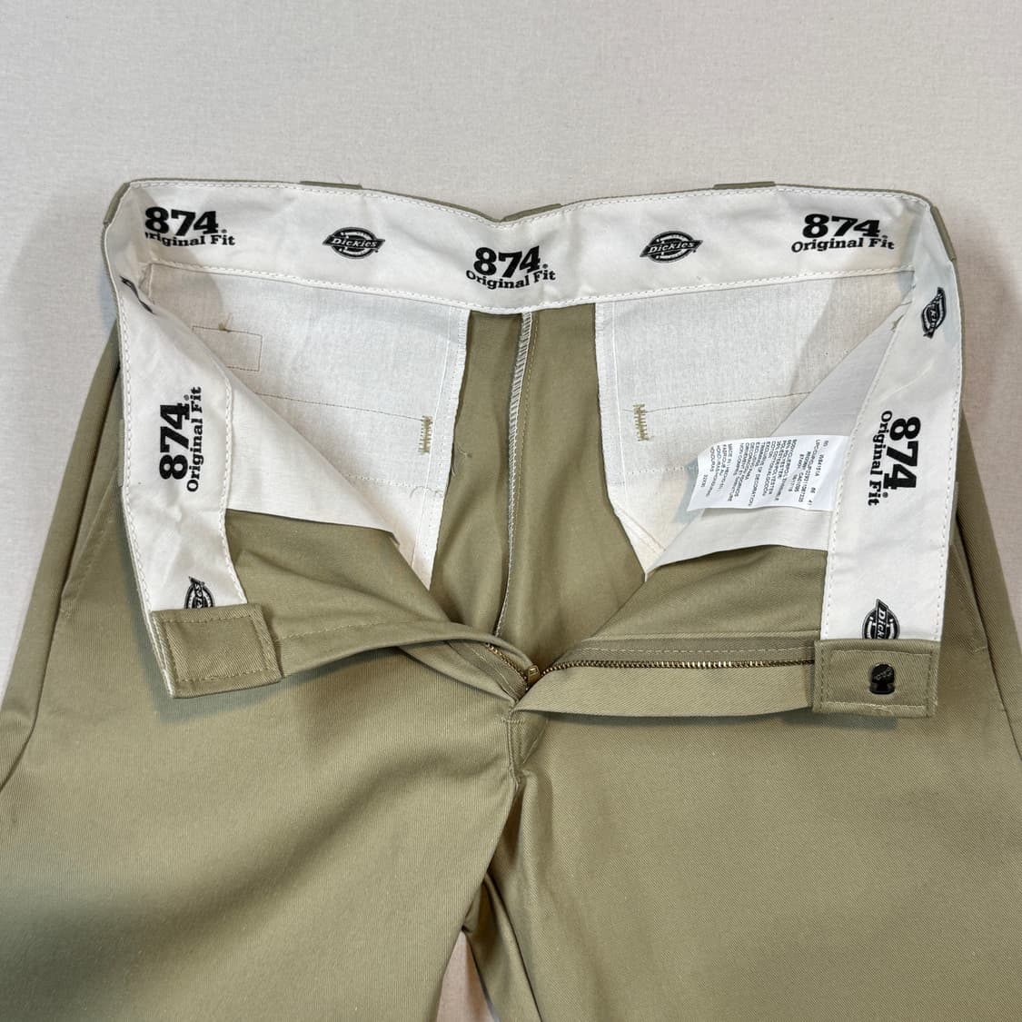 32inch) 디키즈 874 카키 컬러 면바지 치노팬츠 상품이미지6