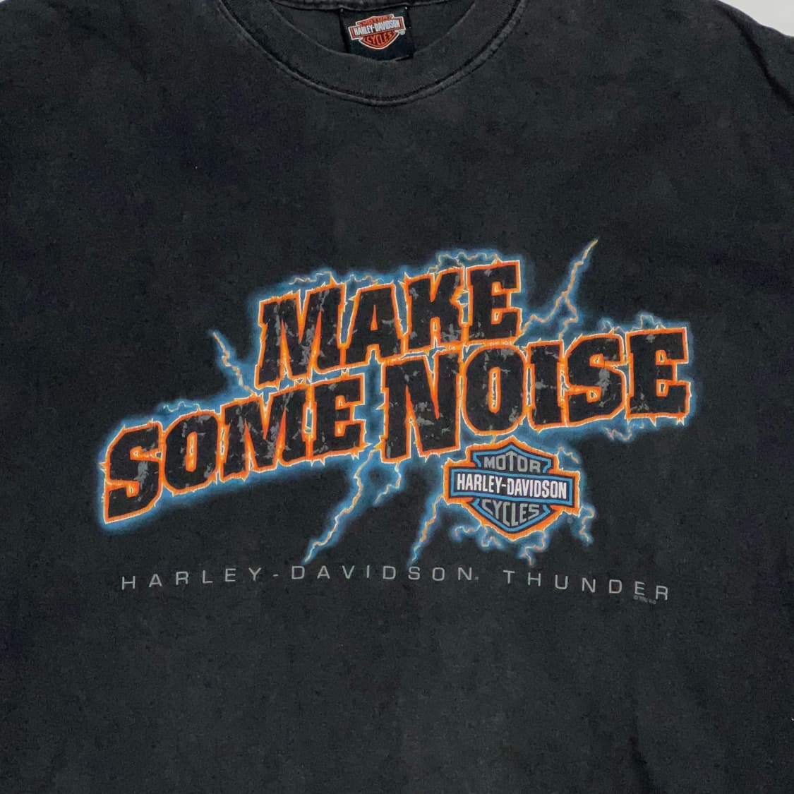 🇺🇸 00s 할리데이비슨 'MAKE SOME NOISE' 반팔 상품이미지1