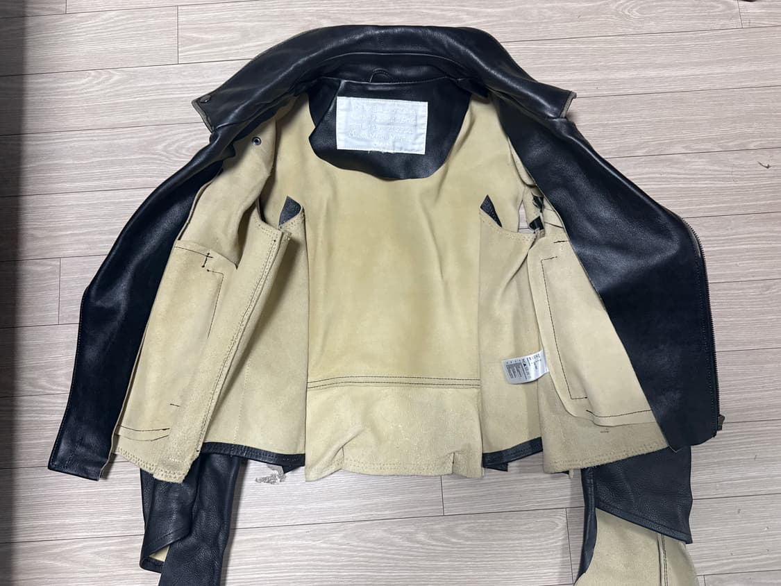 마르지엘라 x H&M  해체주의 레더자켓 상품이미지6