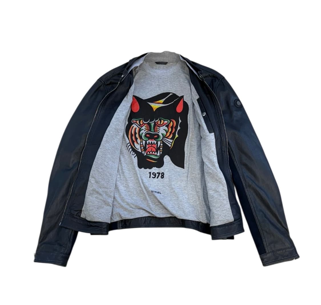 디젤 봄버 레더 자켓 상품이미지2