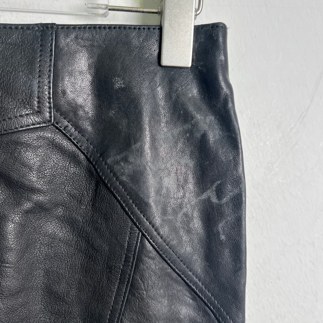 베르수스 베르사체 라이온 헤드 버클 레더 미니 스커트 36 상품이미지9