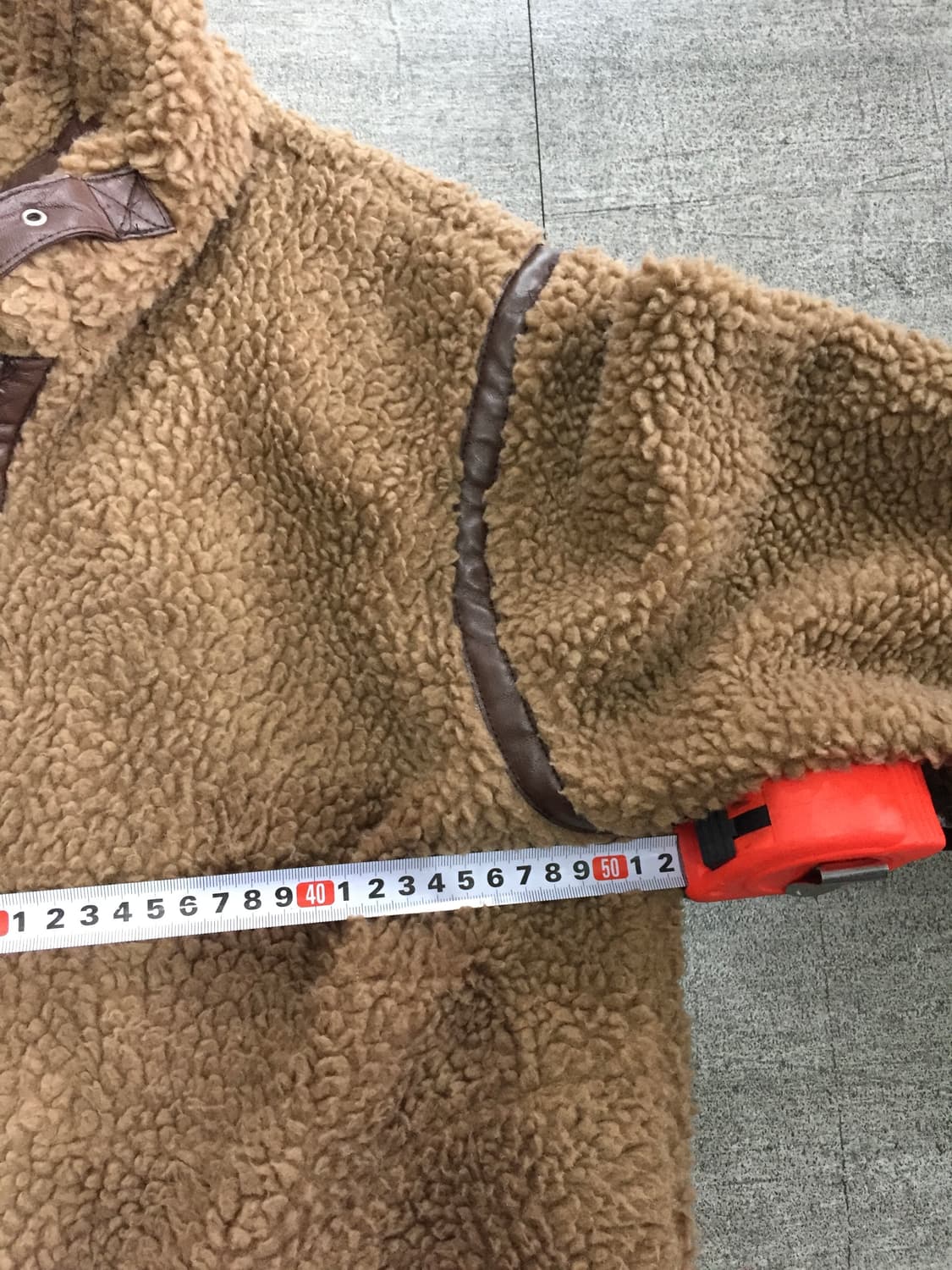 일본빈티지 Ingni 하구미모리걸 아메카지 무스탕자켓 초코브라운 상품이미지3